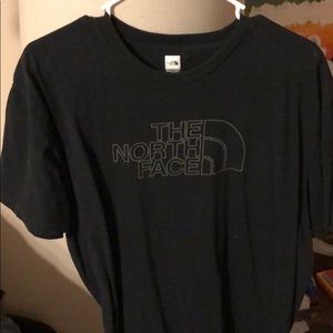 Black North Face cotton tee- like new